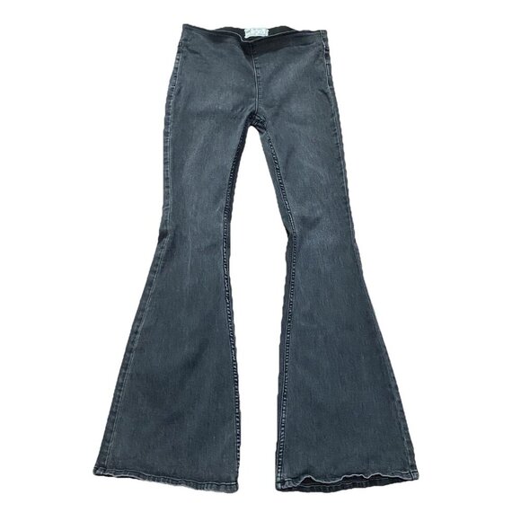 Free People Women Black Flared Jeans Size W28 - Picture 1 of 4